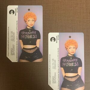 - Ice Spice Metrocard NYC collectible rare 2 new cards